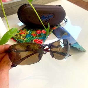 Maui Jim Polarized Rimless Sunglasses